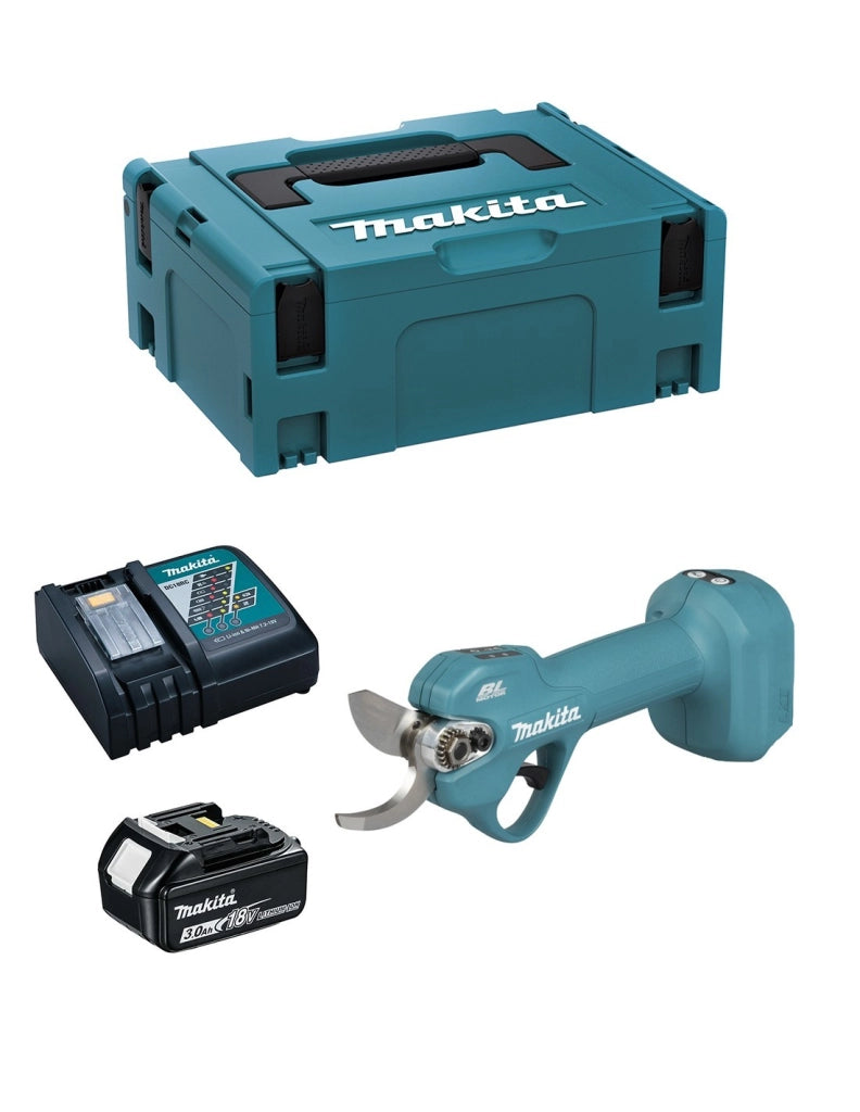 Forbici da potatura MAKITA DUP181RF1J (1 x 3,0 Ah + DC18RC + MAKPAC 2)