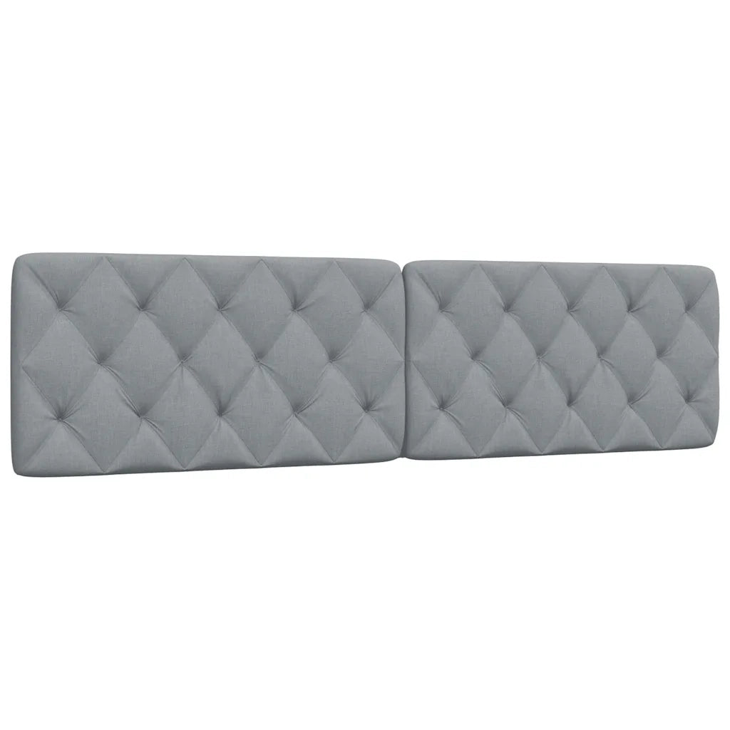 Cuscino Testiera Grigio Chiaro 200 cm in Tessuto 4019240