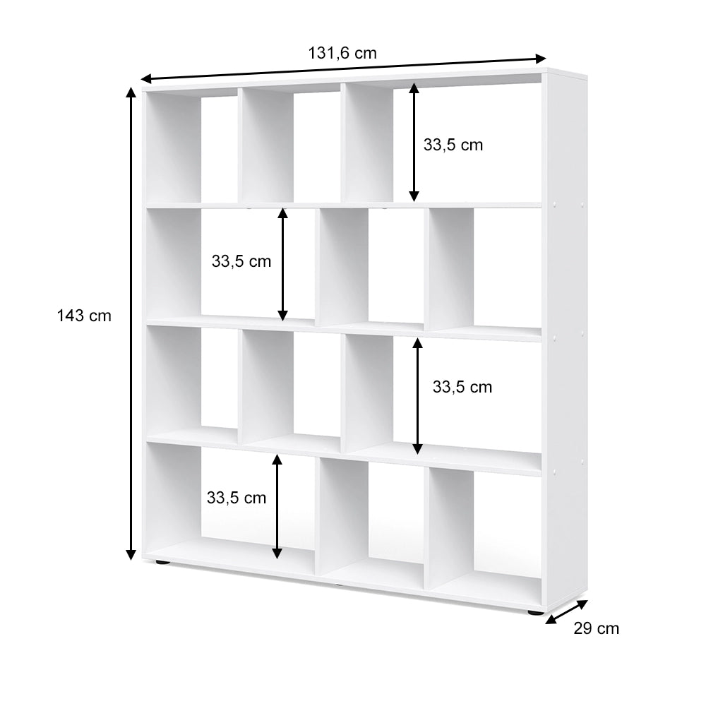 Vicco Scaffale Bianco 131.6 x 143 cm