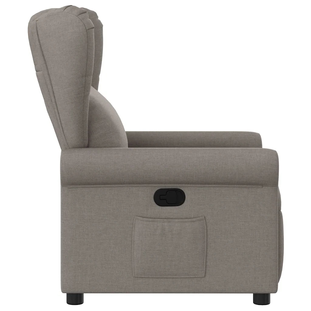 Poltrona Reclinabile in Tessuto Tortora 4015663