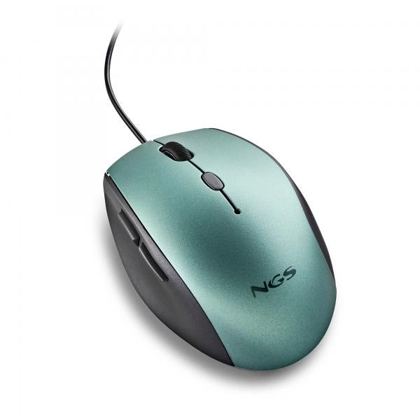 NGS MOUSE ERGONOMICO CON FILO E BOTTONI SILENZIOSI TYPE C ICE