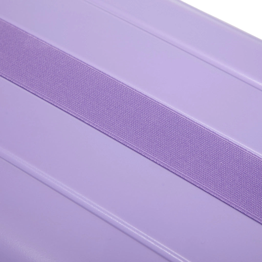 Set 2 valigie ABS con spinner e combinazione, blu + viola, 14"/19" + borsa cosmetica 14