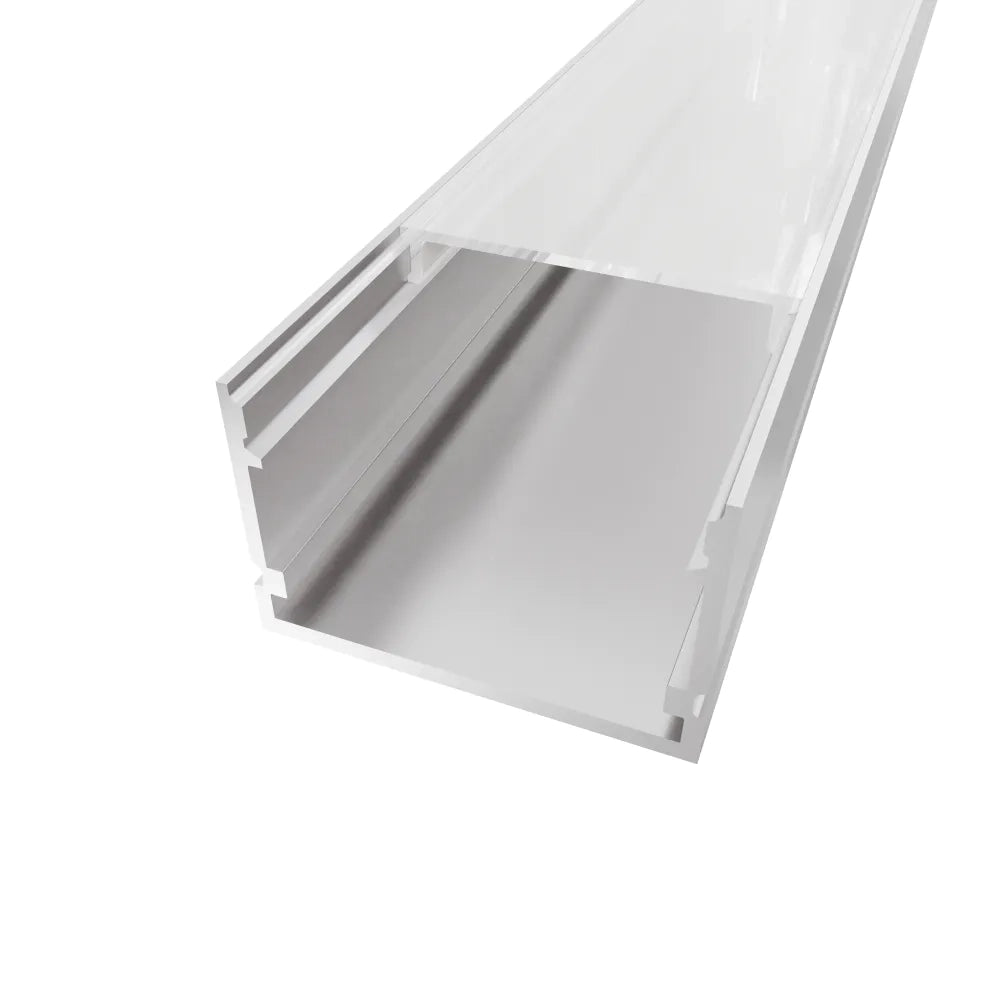 Profilo lineare XL 2mt in alluminio silver per striscia led