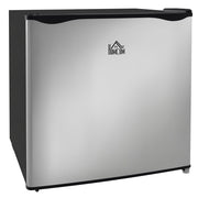 Mini congelatore compatto 35 L con porta reversibile, temperatura regolabile -14 a -24℃, 47 x 44,2 x 48,8 cm, argento per casa e ufficio