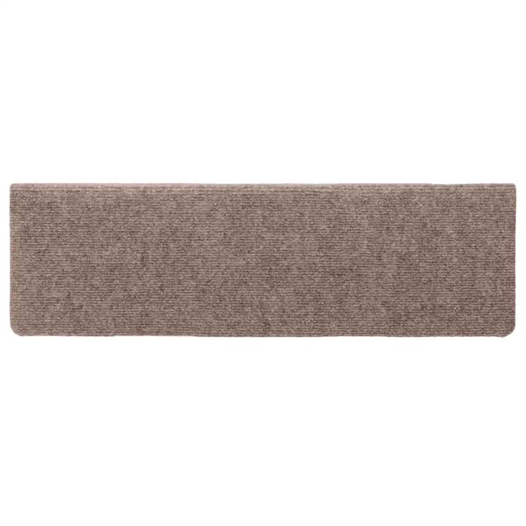 Tappetini per scale autoadesivi 20 pz 65x21x4 cm Marrone Chiaro 3365715
