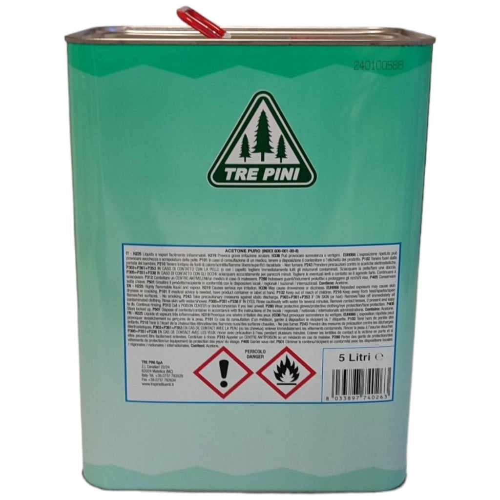 ACETONE PURO 5 LT TRE PINI