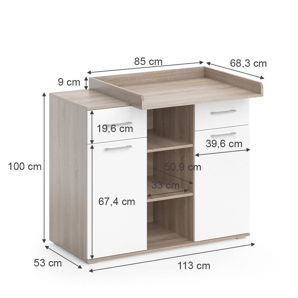 Vicco Fasciatoio Sonoma 113 x 109 cm