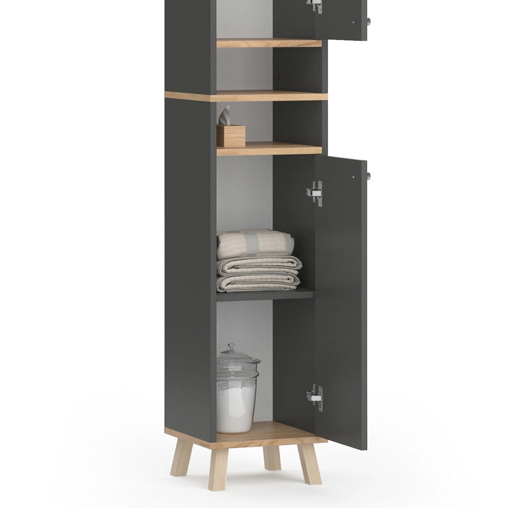 Vicco Mobile bagno alto Antracite 30 x 174 cm