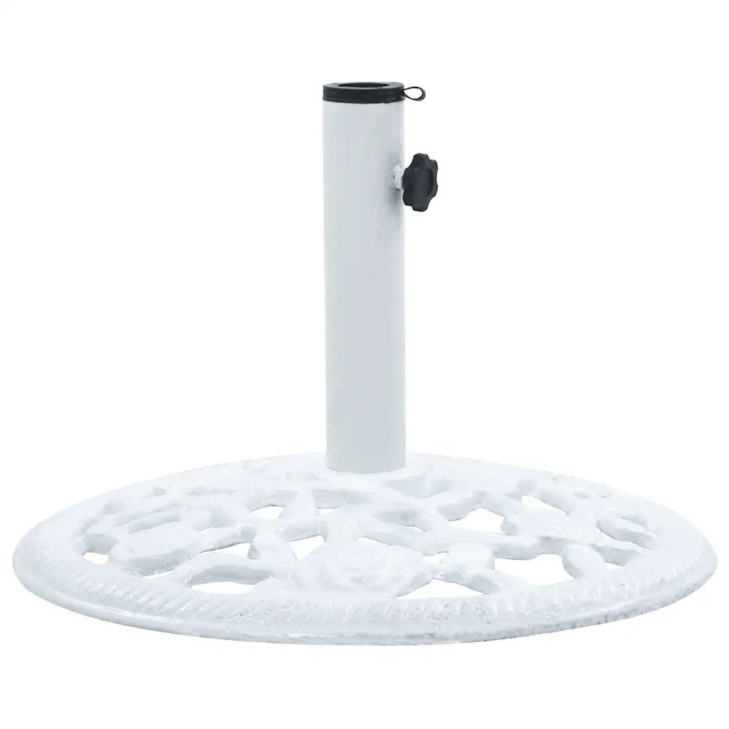 Base Ombrellone Bianca 12 kg 48 cm in Ghisa 47860