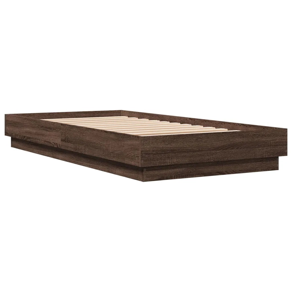 Giroletto con LED Rovere Marrone 90x190 cm 839545