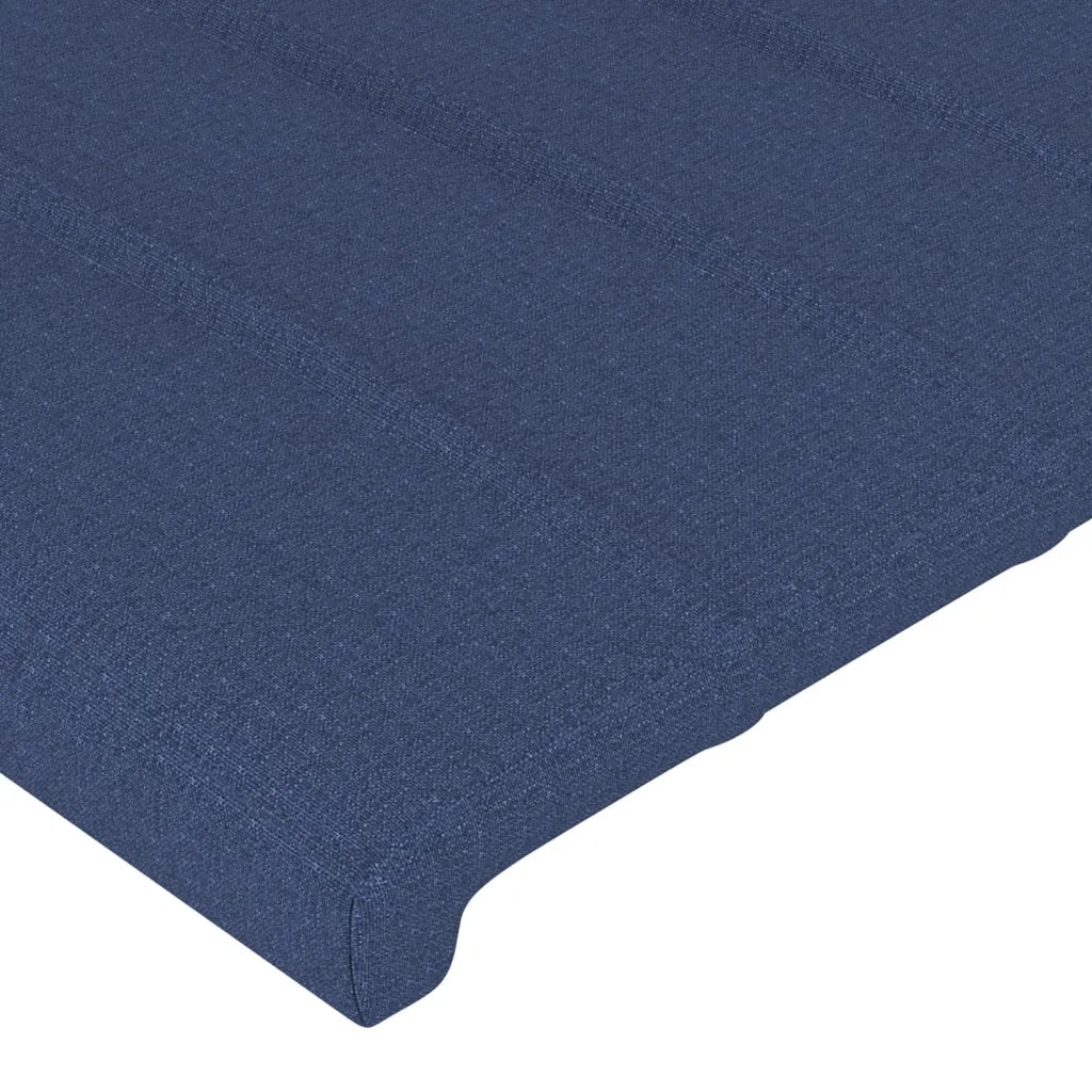 Testiera Blu 100x5x78/88 cm in Tessuto 346234