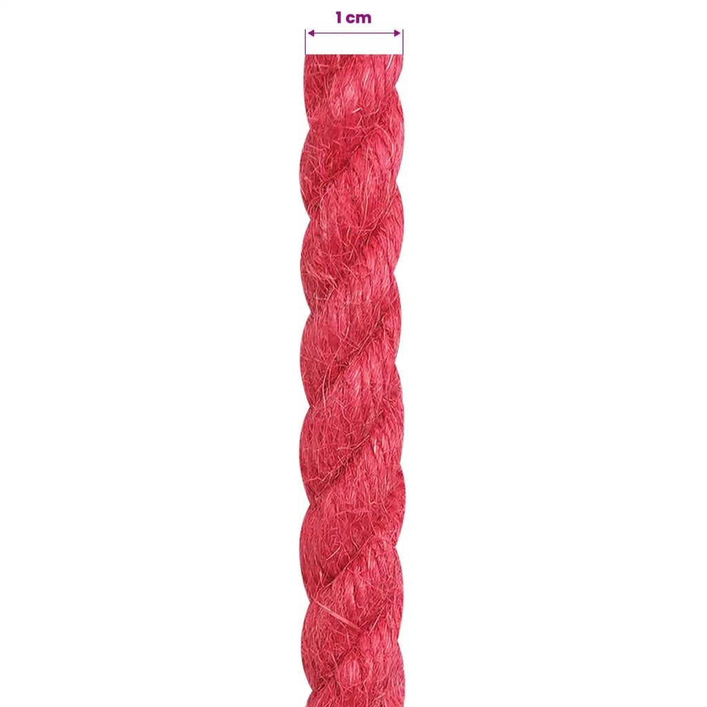Corda di Juta 10 mm Rosso 100% juta Tossa 42011712