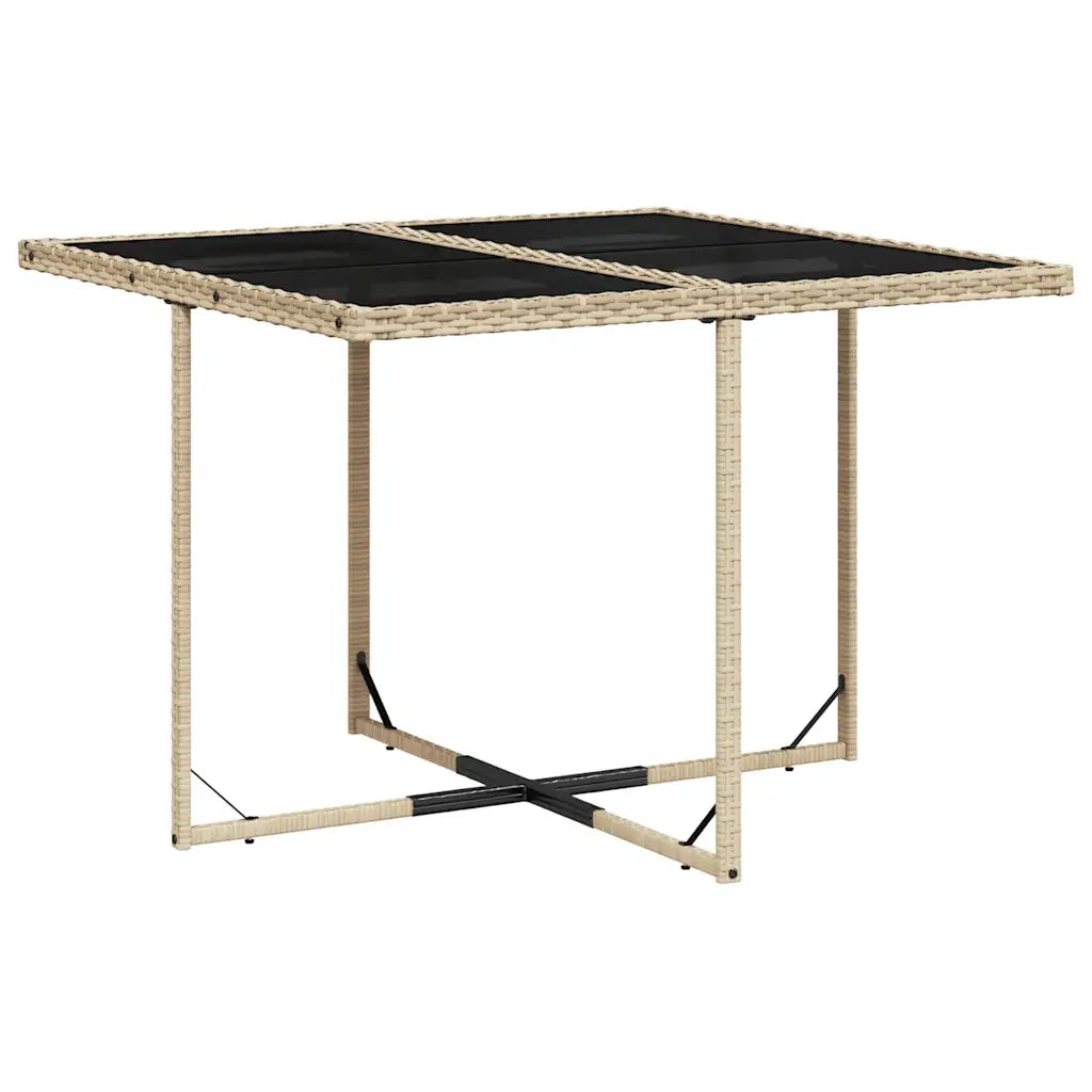 Set Pranzo da Giardino 5 pz con Cuscini Beige Misto Polyrattan 3211260