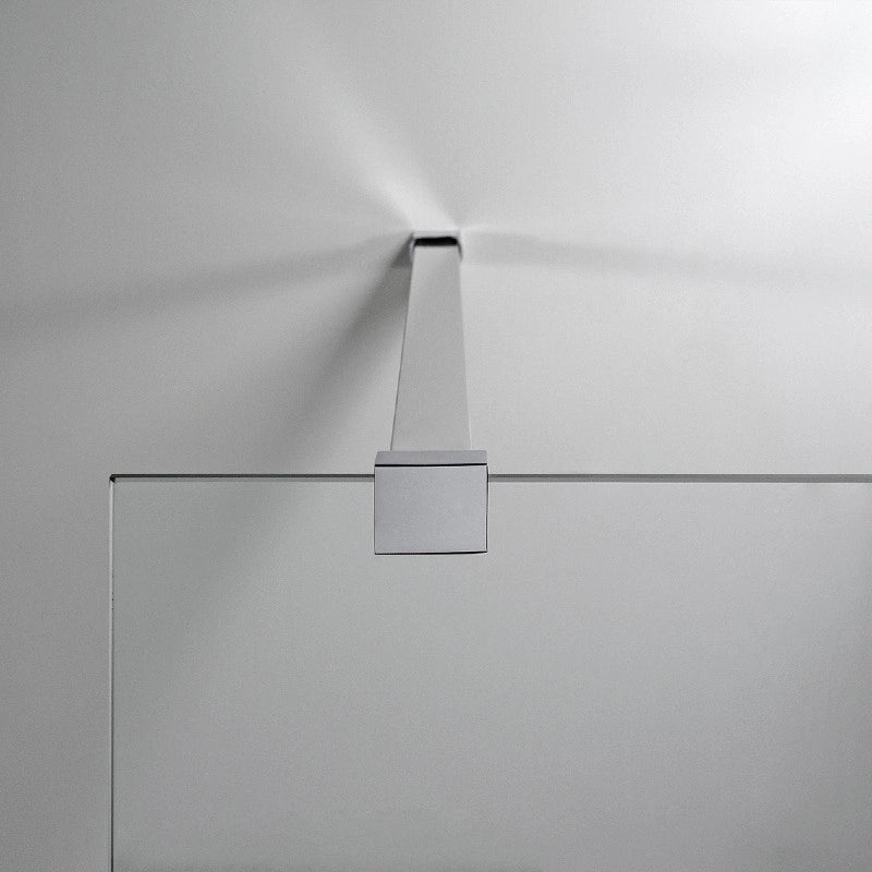 Box Doccia Walk In  90 Cm in Cristallo Trasparente con Anticalcare