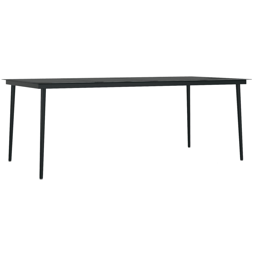 Set da Pranzo da Giardino 9 pz Nero 3099088