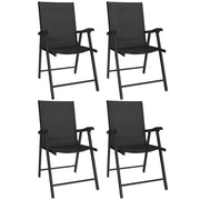 Sedia da giardino pieghevole ¨C Minimal ¨C nero 58x62x97cm