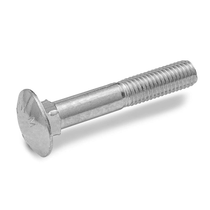 VITE TESTA TONDA QUADRO SOTTOTESTA E DADO M5x55 - 200 pezzi