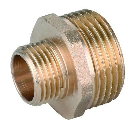 NIPPLE DIRITTO RIDOTTO MM OTTONE GIALLO- 1/4 x 1/2- TIEMM- pezzi 1