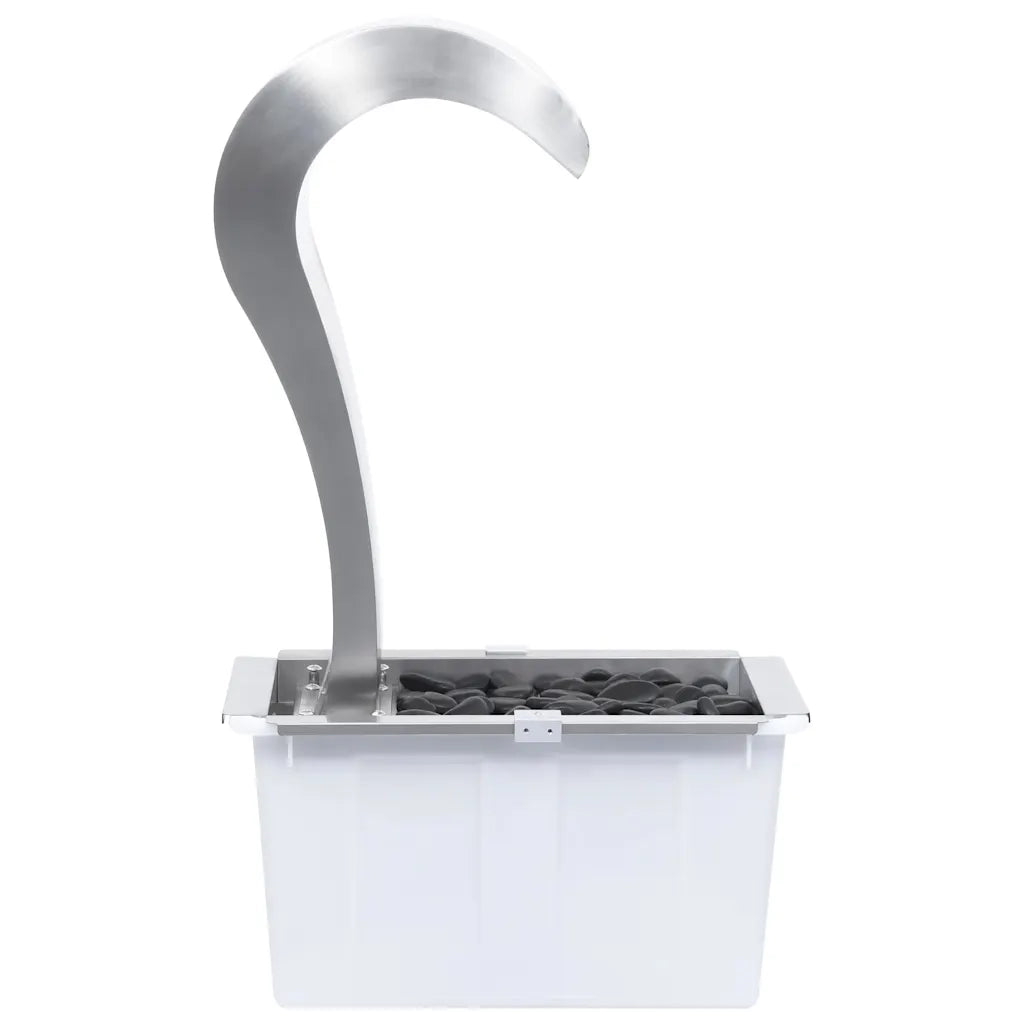Cascata da Giardino Argento 34x49x82 cm in Acciaio Inox 48093