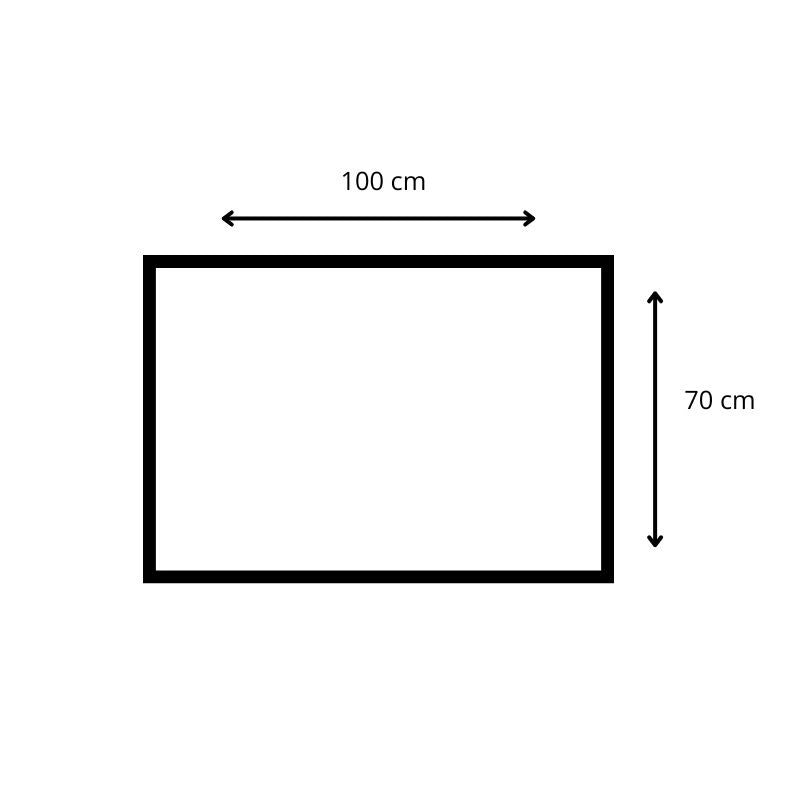 Cartello direzione lavori - monocolore : Dimensione - 100X70  bianco