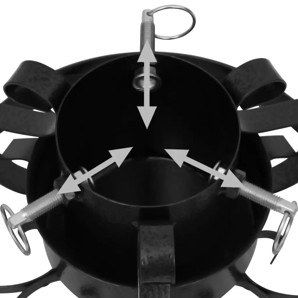 Base per Albero di Natale Nera 29x29x15,5 cm 331320
