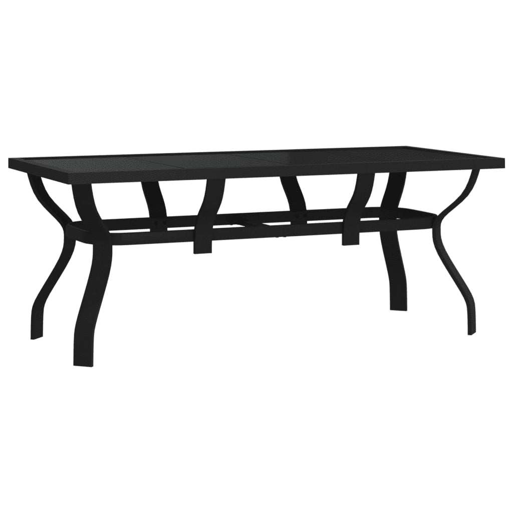 Set da Pranzo da Giardino 5 pz Nero 3095980