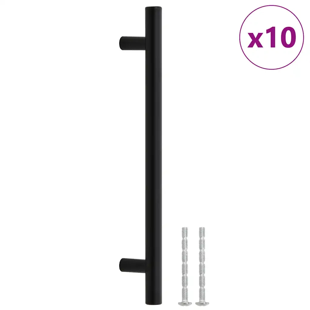 Maniglie per Mobili 10pz Nere Interasse 160 mm Lunghezza 224 mm 155367