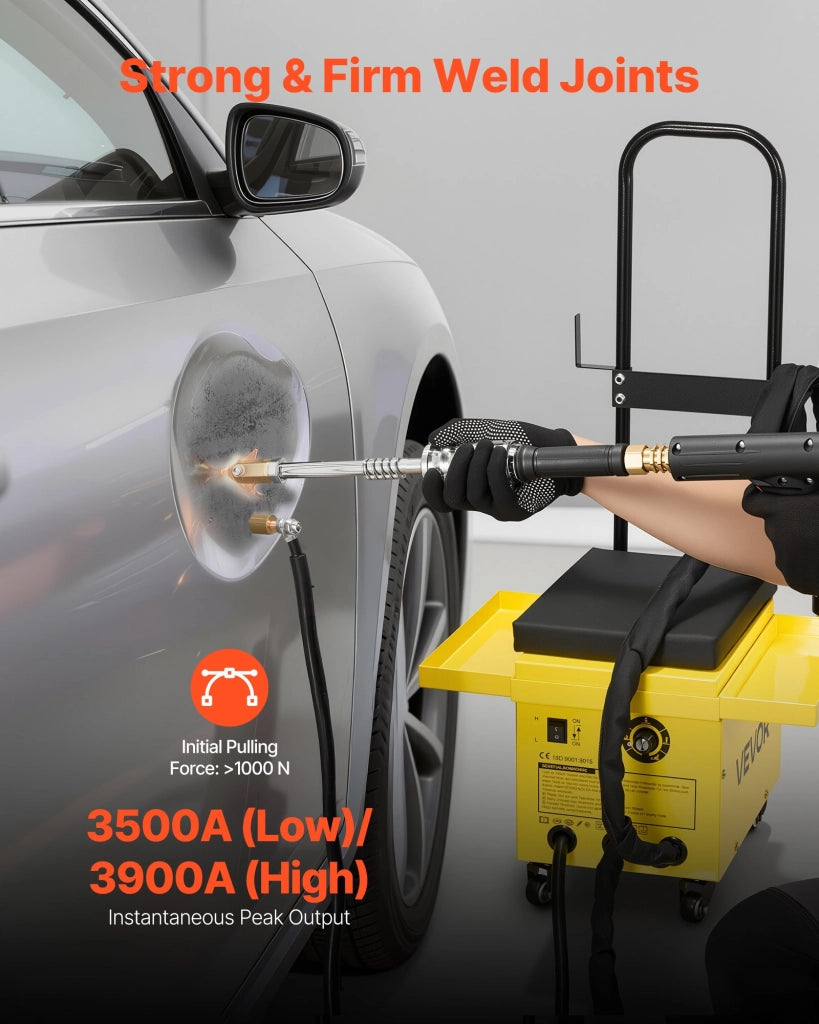 Saldatrice a Punti per Riparazione Carrozzeria 4500W Estrattore Ammaccature per Officina e Fai da Te Robusto con Accessori