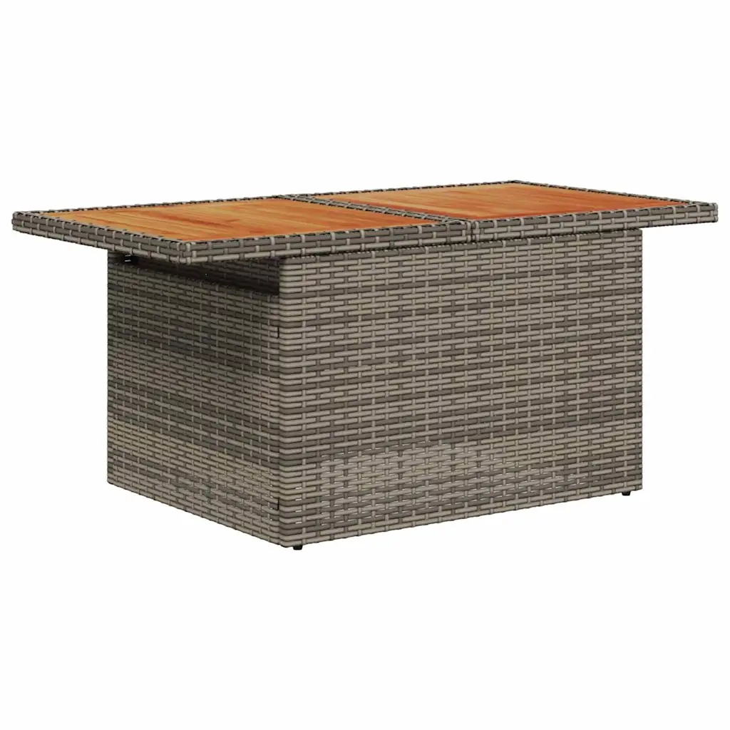 Set Divano da Giardino 8 pcs Grigio Poly Rattan 3358666