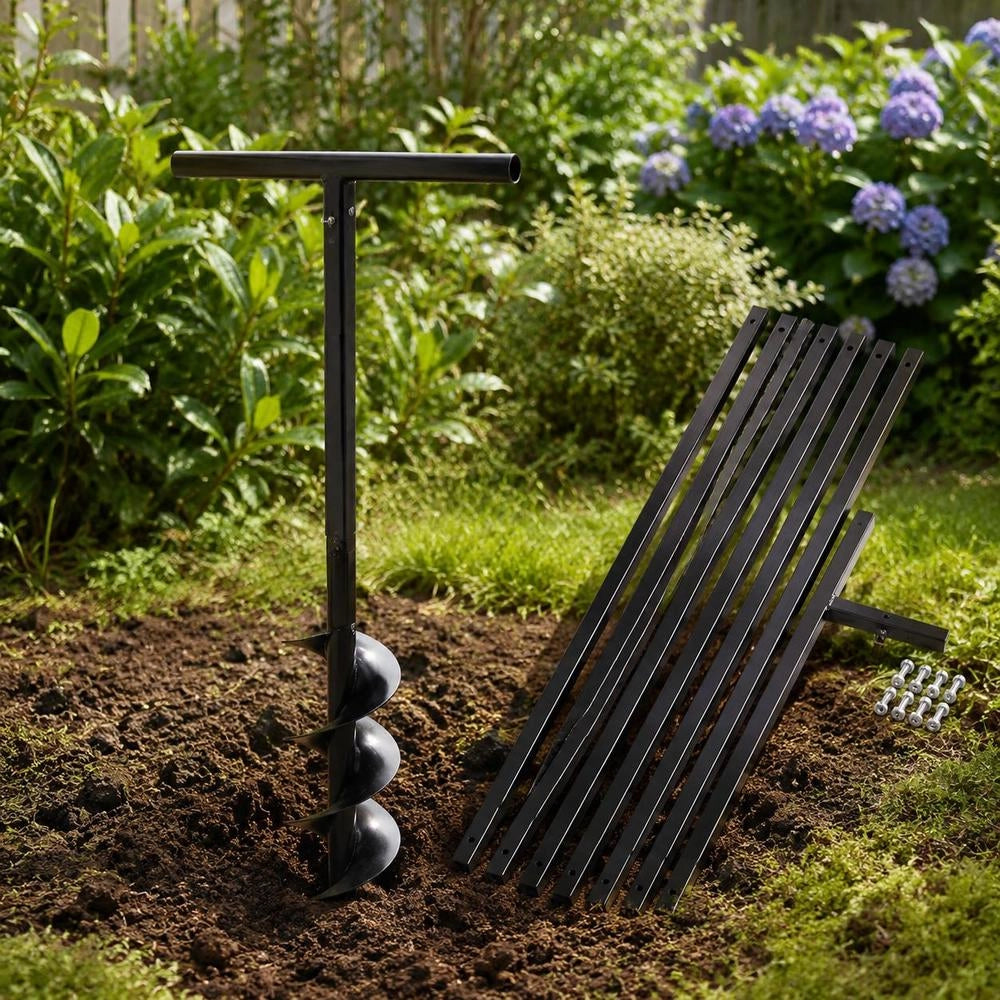 Earth Auger With Handle, 200 Mm Extension Tube, 9 M