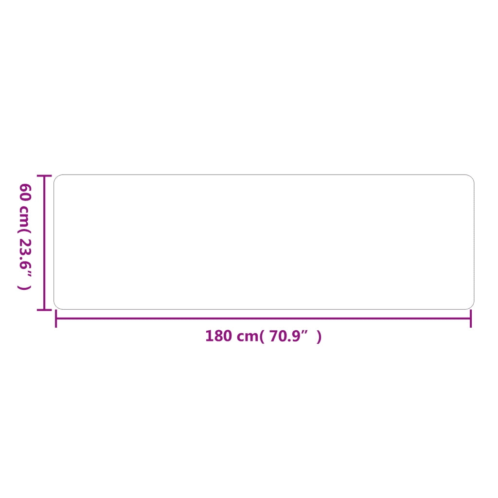 Tappeto Corsia Grigio 60x180 cm 355807