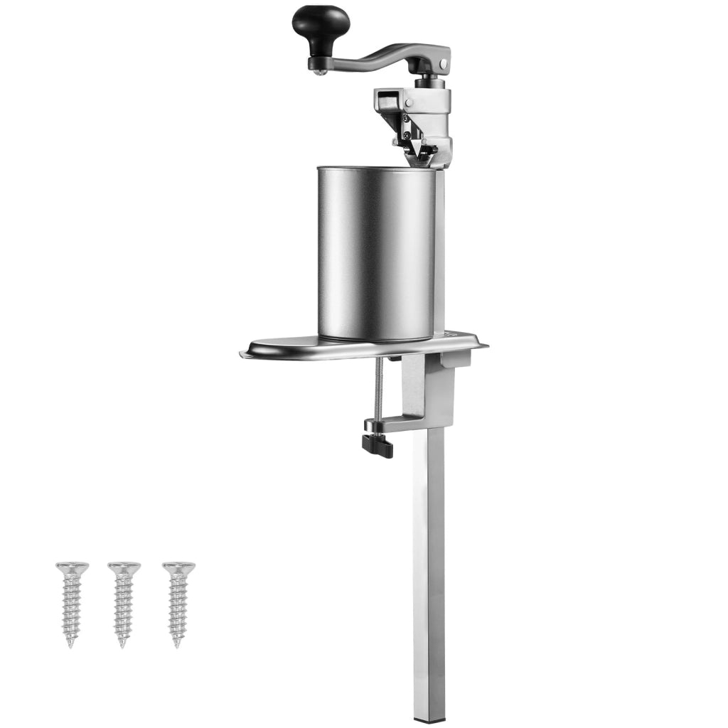 Apriscatole Manuale da Tavolo MM-BXG-40 in Acciaio Inox per Lattine Fino a 40 cm, con Morsetto e Regolabile in Altezza, 253 x 113 x 853 mm