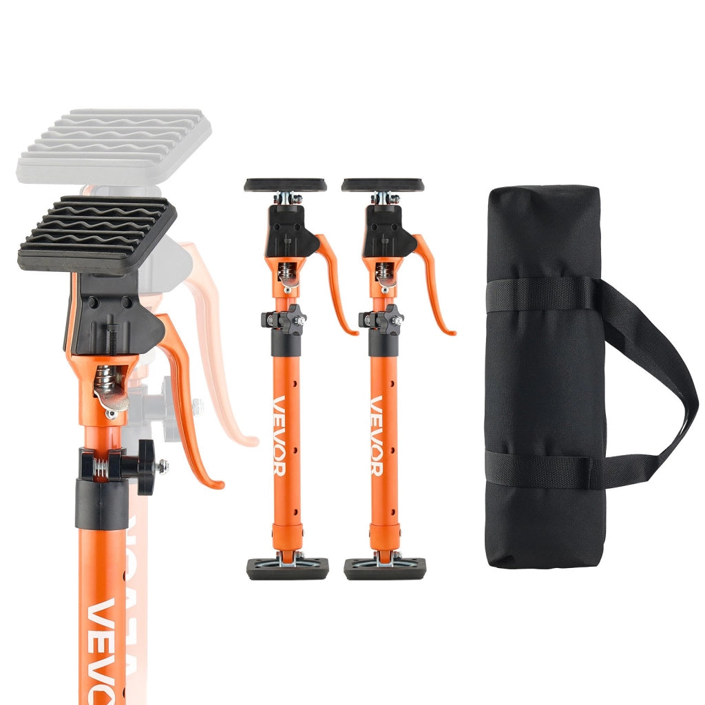 Asta di Supporto per Martinetto, 2 Pezzi, Asta di Supporto Rapido Telescopica in Acciaio da 48 a 75 cm, Sistema Regolabile a 3 Mani con Capacità 100 k