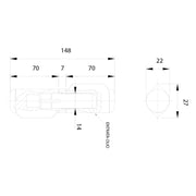 CERNIERA A GOCCIA ART.575 lunghezza cm 15- 16 pezzi  - COMUNELLO