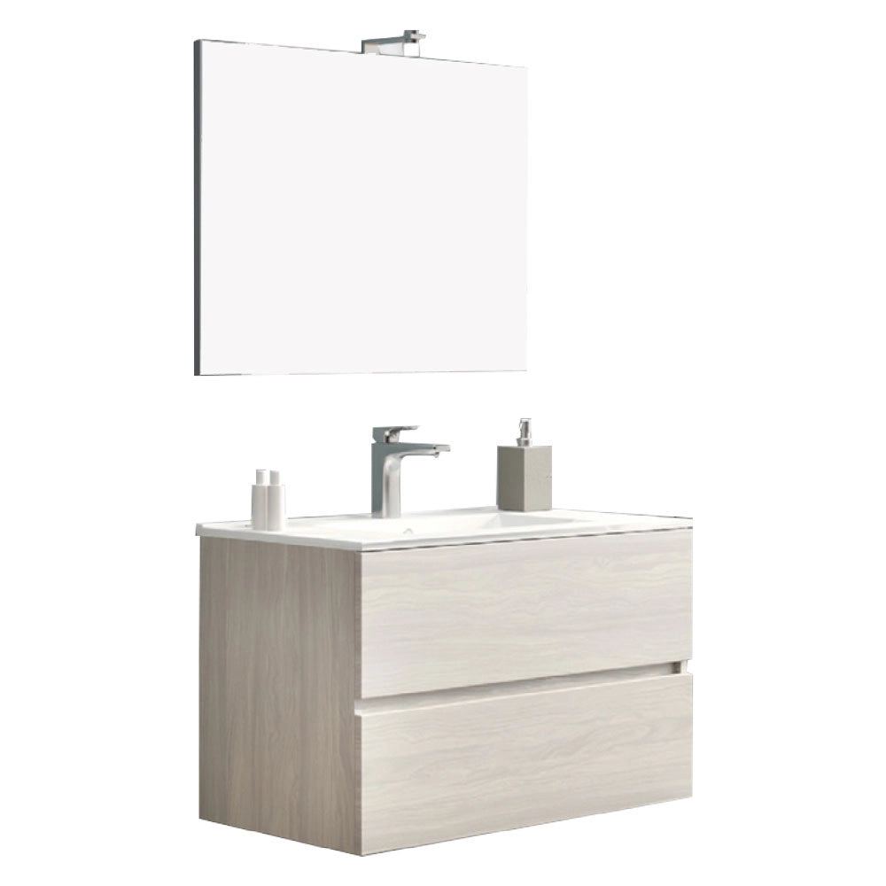 1pz mobile bagno 'easy' base 101 x 47 x h.53 - bianco lucido cod:ferx.2061175nlm