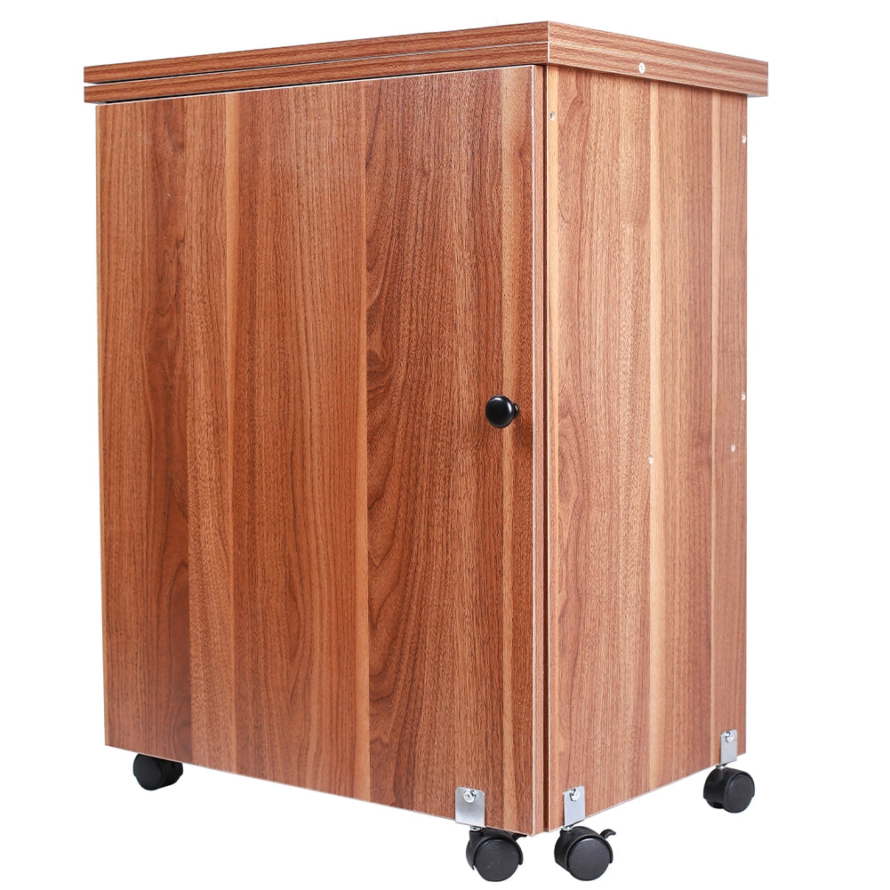 Mobiletto per Macchina da Cucire Tavolo Cucito Pieghevole Multiuso Legno Ciliegio