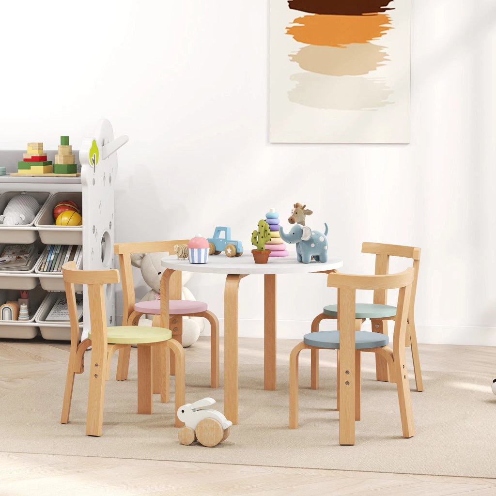 Set sedie e tavolo bambini ¨C Minimal ¨C legno colorato