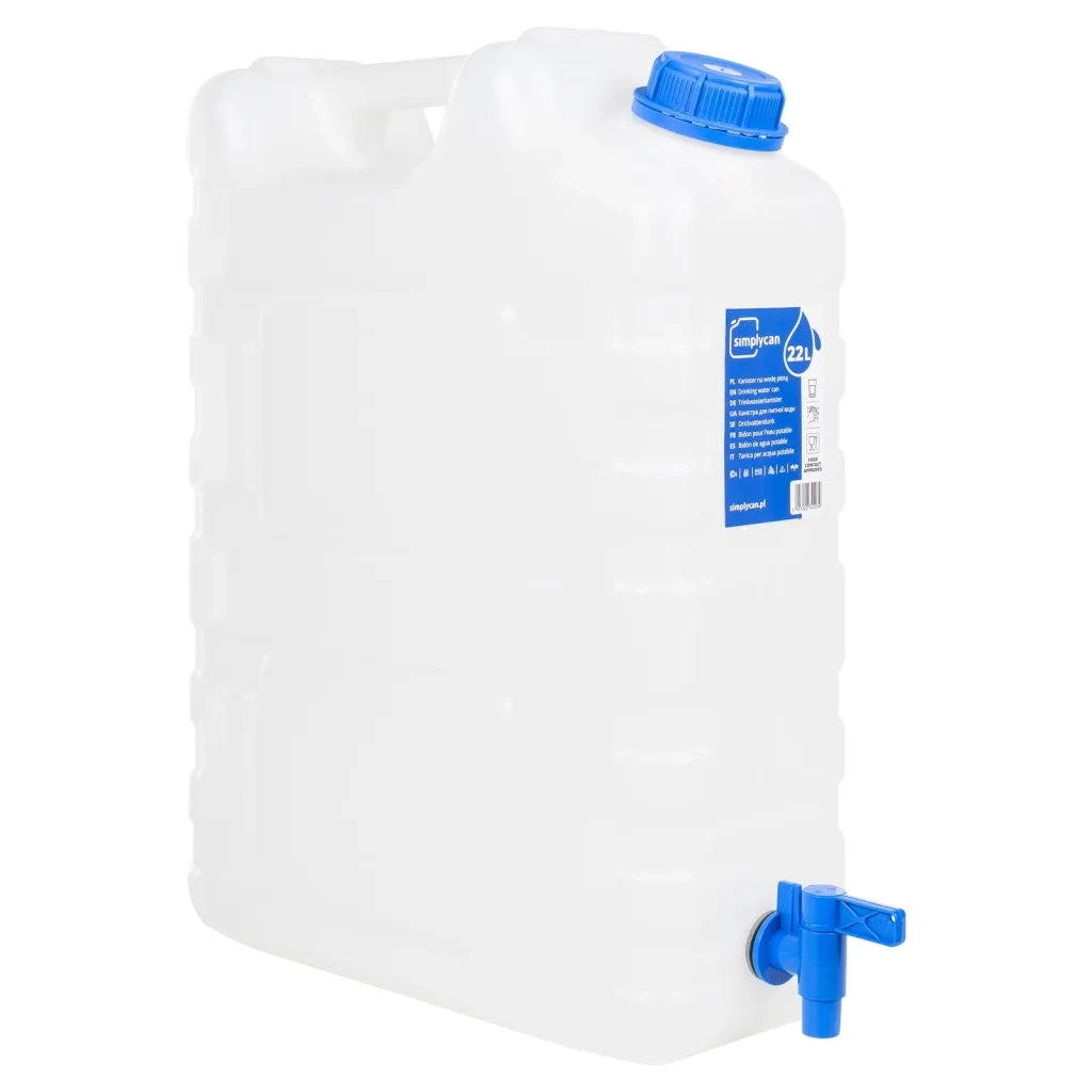 Contenitore Acqua con Rubinetto Trasparente 20 L in Plastica 155042
