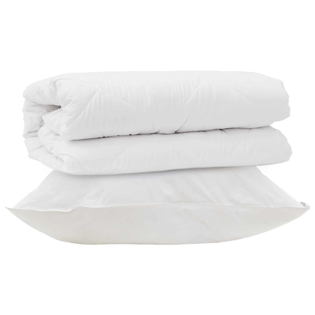 Set di Piumoni con cuscino 2 pcs Bianco Microfibra 3376830