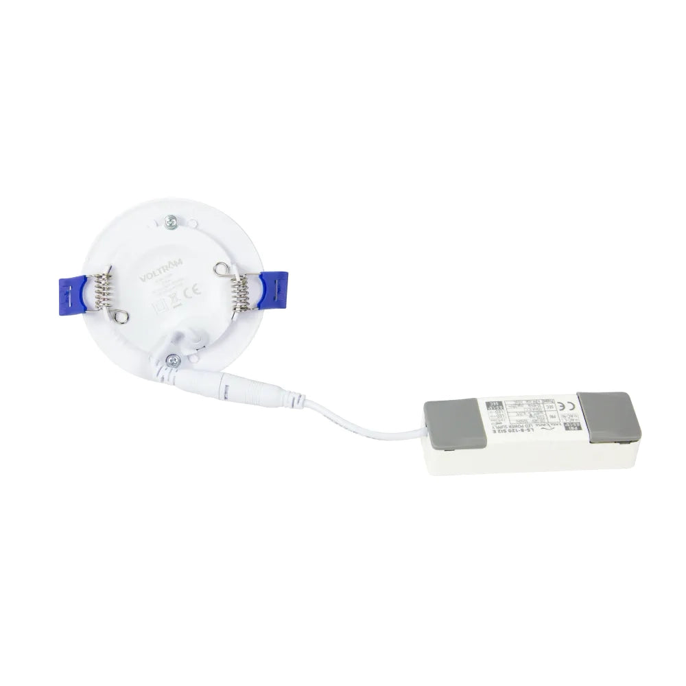 Pannello LED rotondo 5W IP20 70LM/W foro Ø69-75mm Osram Chip LED driver EagleRise bianco caldo 3000K