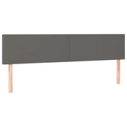 Testiera | Testata Grigio 200x5x78/88 cm in Similpelle