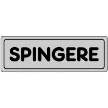 ETICHETTA 'SPINGERE' 15x5 cm - 10 pezzi
