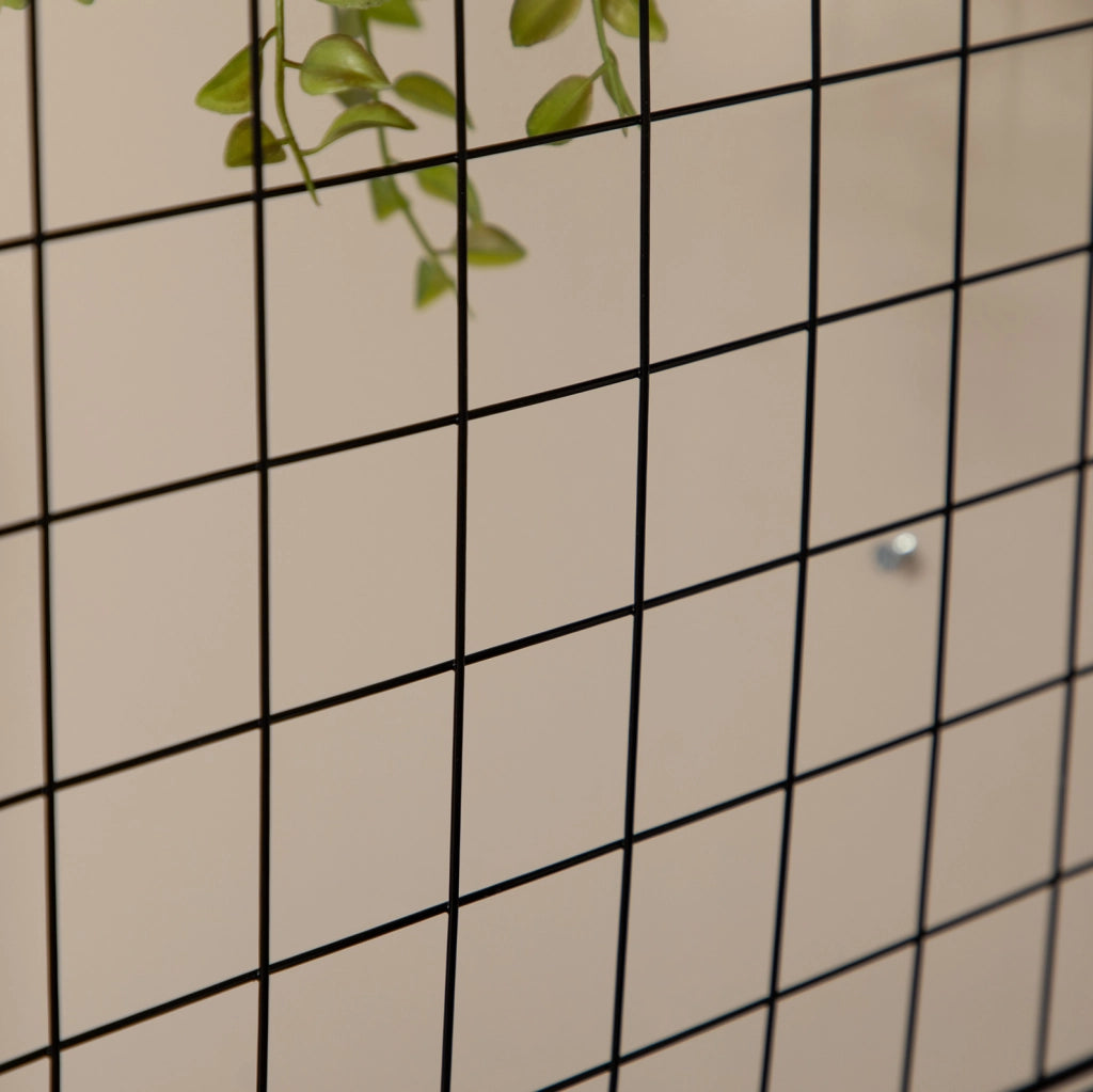 Scaffale modulare a cubi in metallo nero, 6 moduli, 35x35x35 cm, multiuso per casa e ufficio
