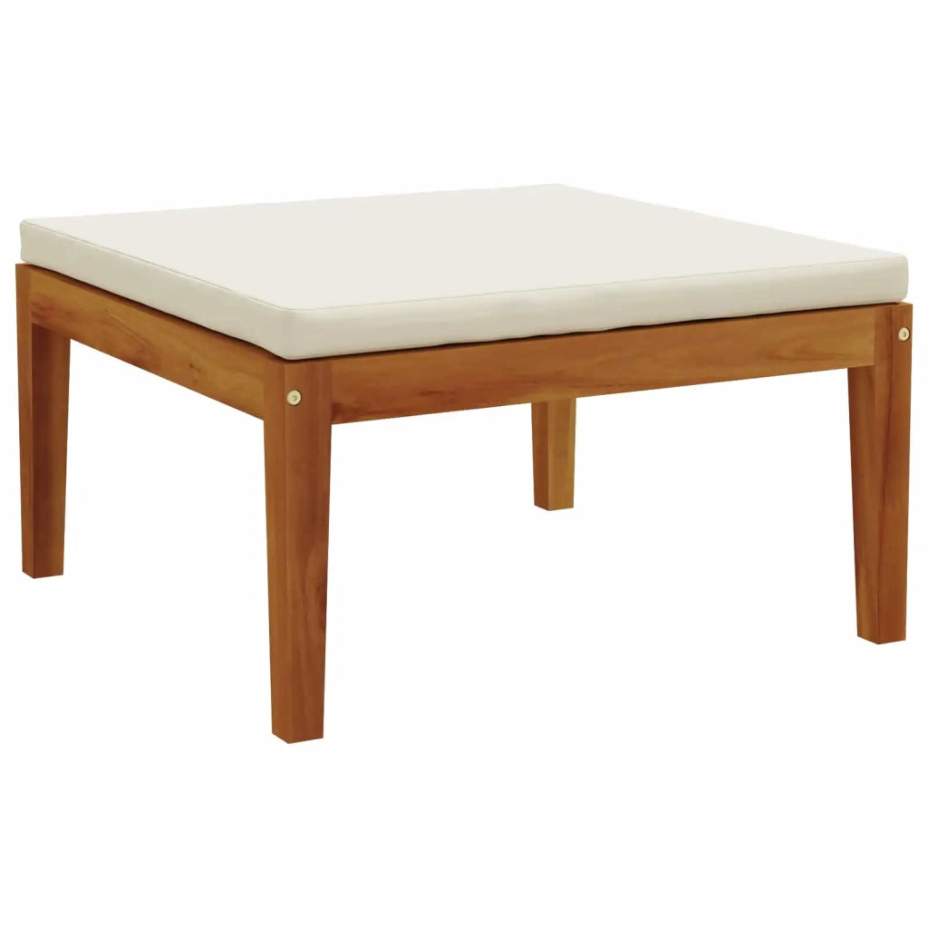 3 pz Set da Giardino con Cuscini Naturale 42022067