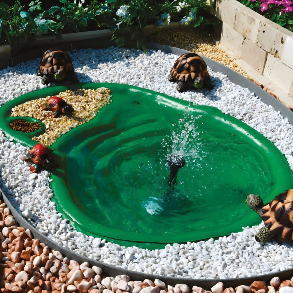 laghetto ninjia per tartarughe verde litri 210 cm 185x108x32