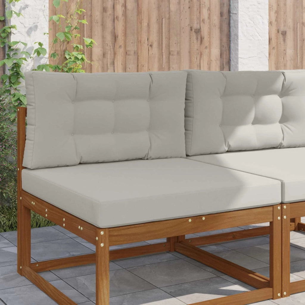 Cuscino per divano da esterno Poliestere Grigio 80 x 80 cm 900847