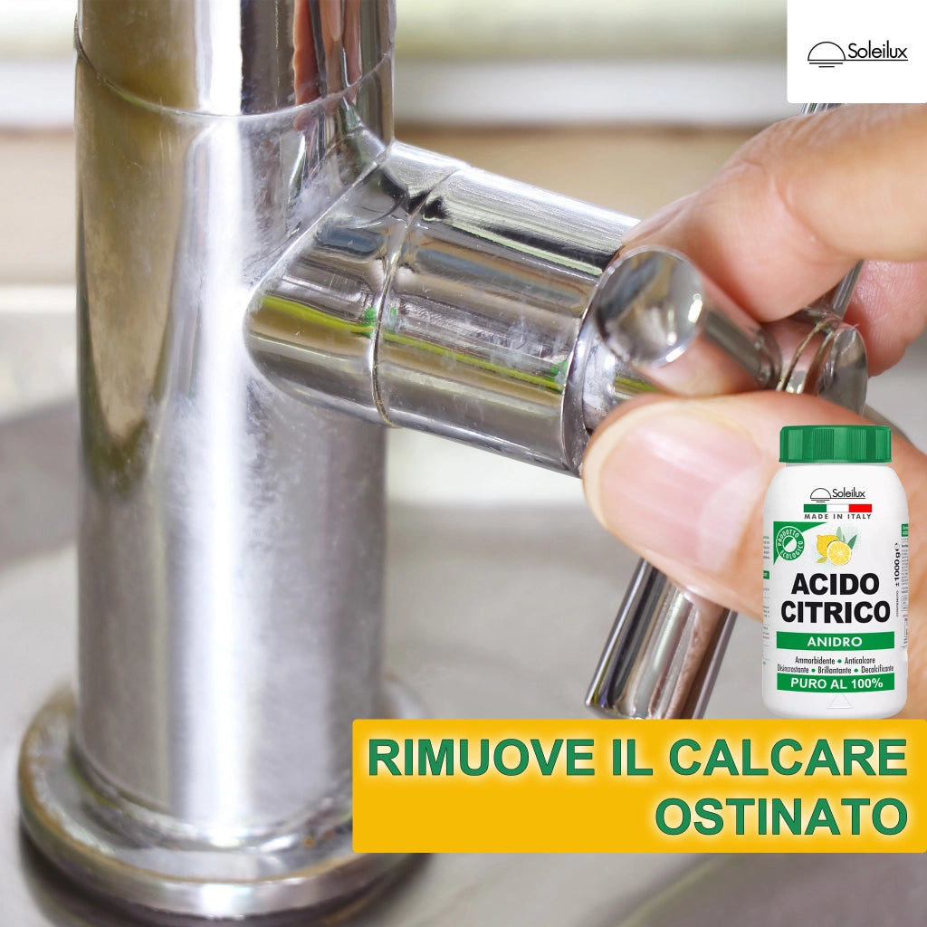 4X Acido Citrico Anidro 1kg Prodotto Ecologico