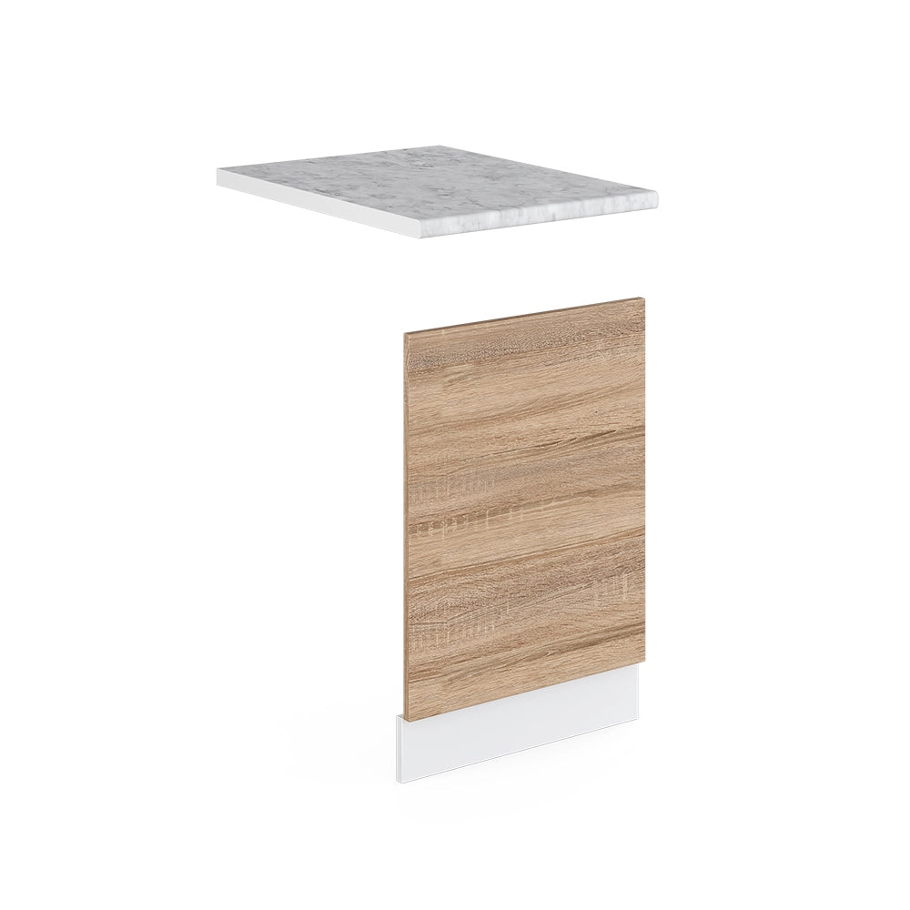 Pannello frontale R-Line Sonoma/Bianco 45 cm, PL Marmo Vicco