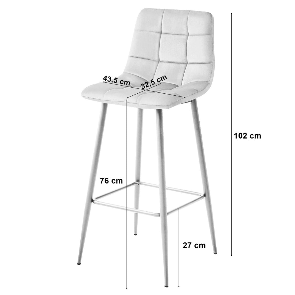 Sgabello Arceto in velluto marrone con gambe dorate
