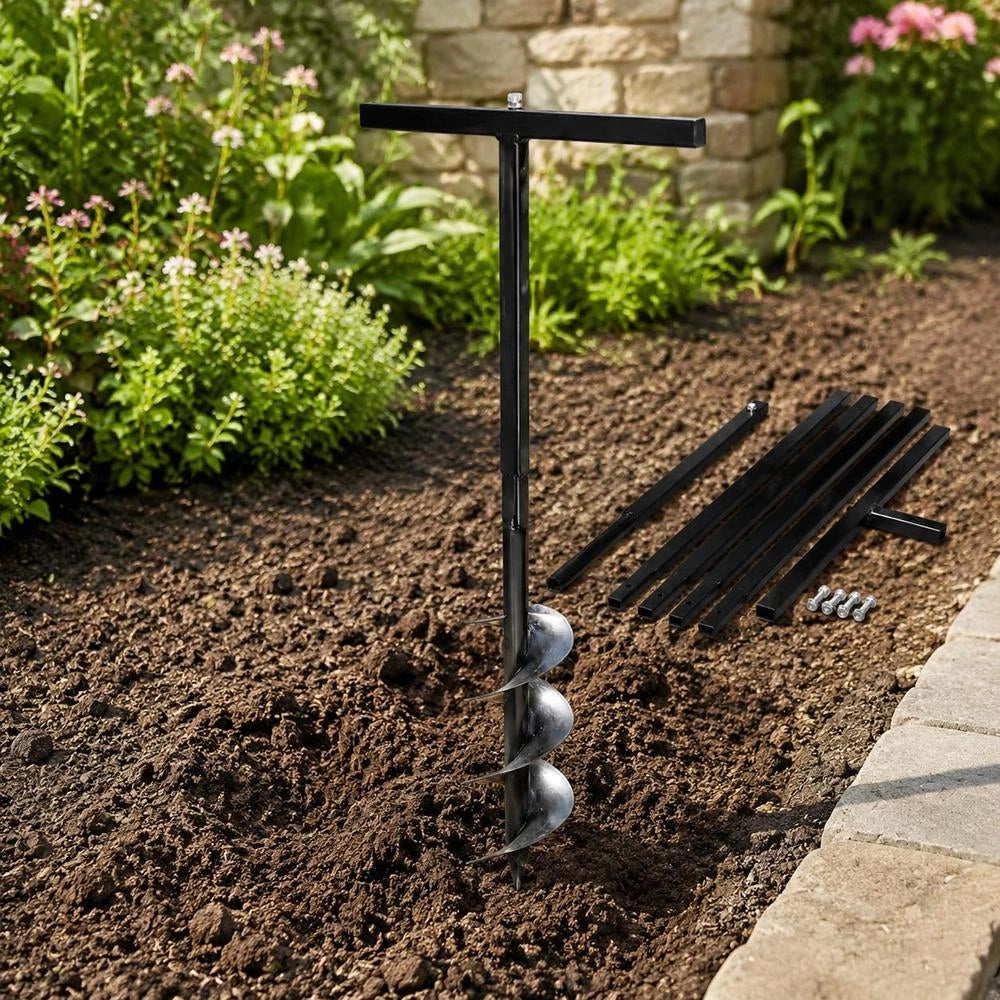 Earth Auger With Handle, 120 Mm Extension Tube, 5 M
